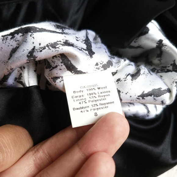 L.A.M.B Wool Tailcoat Chain Blazer Jacket - Picture 4 of 6